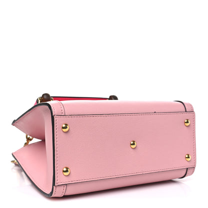 Gucci Wonka Grain Calfskin Mini Diana Tote Bag Wild Rose Fuxia Fluo 4 of 10