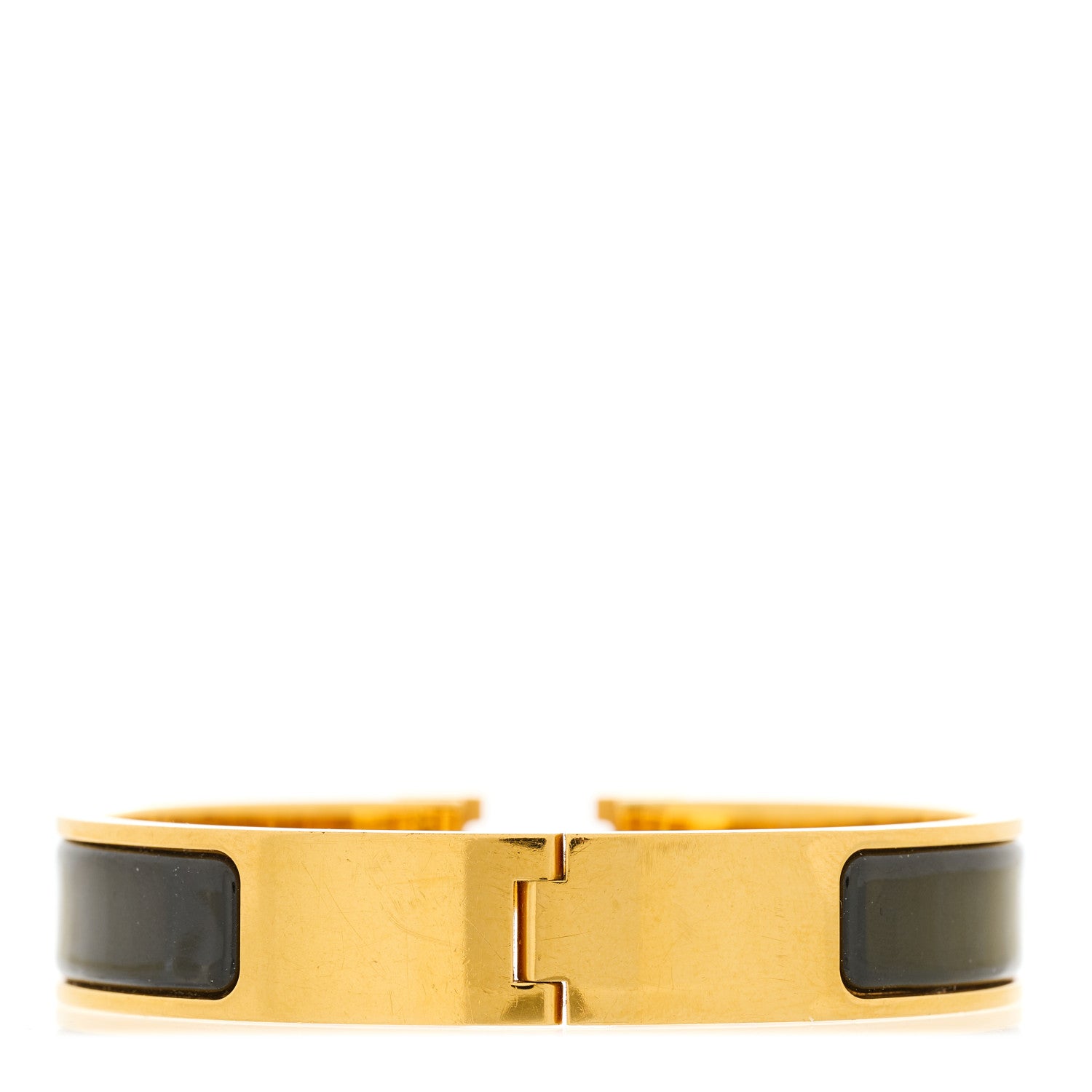 Hermes Enamel Narrow Clic Clac H Bracelet PM Black 3 of 4
