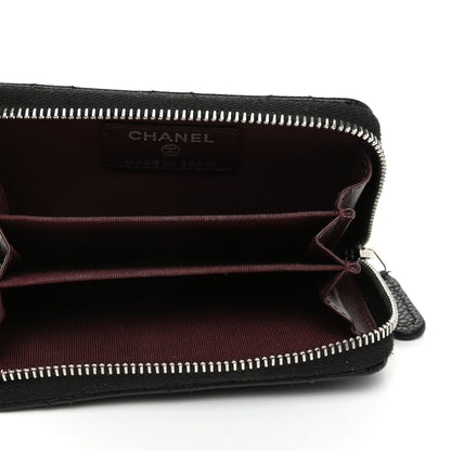 Chanel Caviar Quilted Zip Coin Purse Black 4 of 7