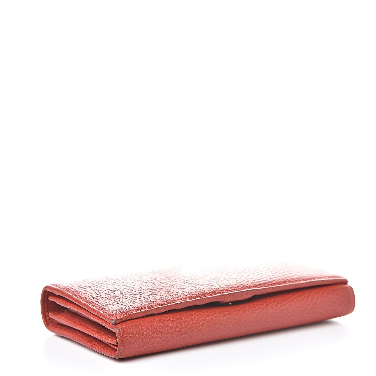 Gucci Pebbled Calfskin Continental Wallet Red 4 of 16