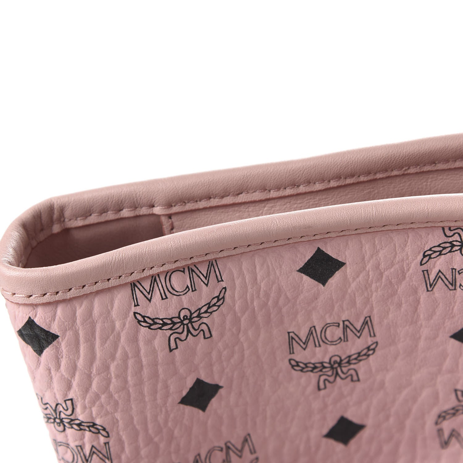 MCM Visetos Medium Anya Shopper Tote Light Pink 11 of 11