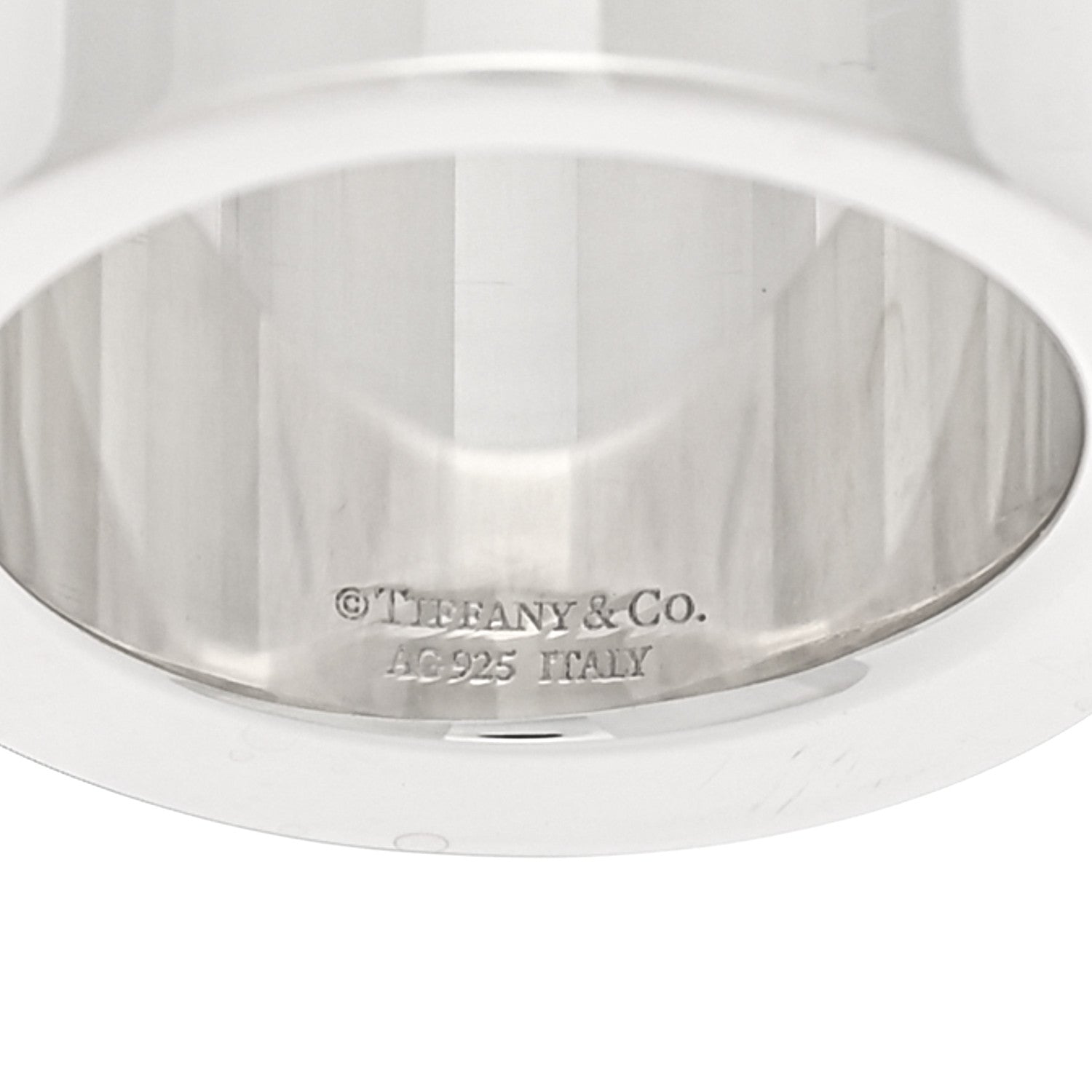 Tiffany Sterling Silver Out of Retirement Wide Ring 50 5.5 4 of 5