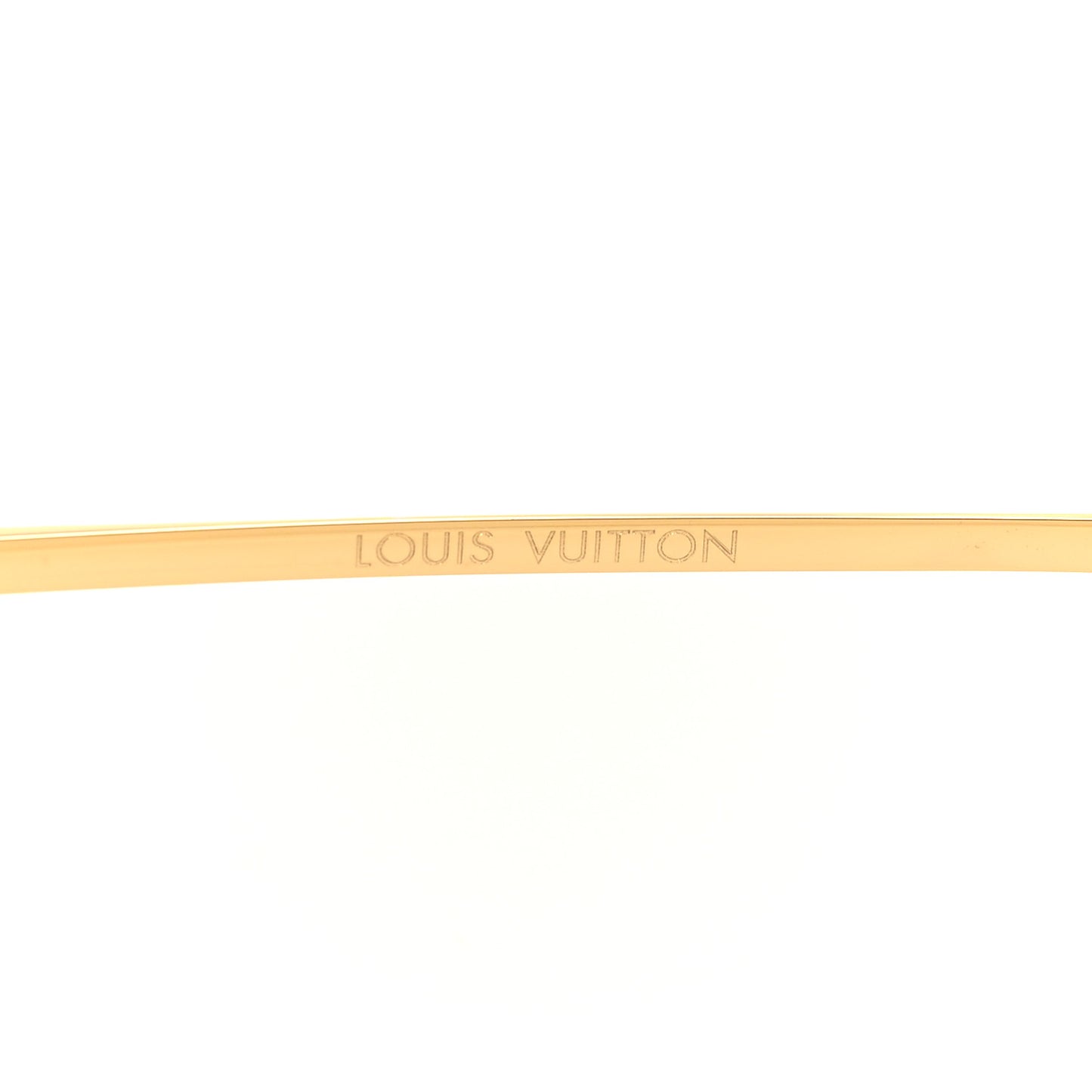 LOUIS VUITTON Grease Mask Sunglasses Z1470U Gold