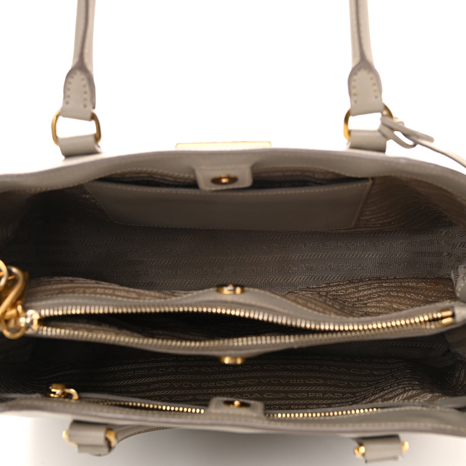 Prada Saffiano Lux Medium Tote Argilla 8 of 11