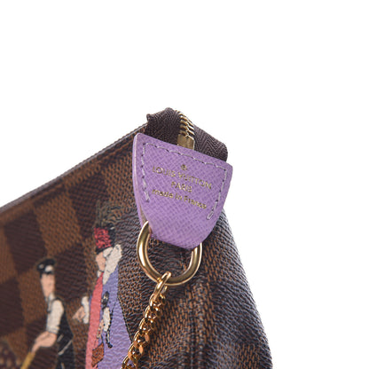Louis Vuitton Damier Ebene Illustre Mini Pochette Accessories Violet 6 of 7