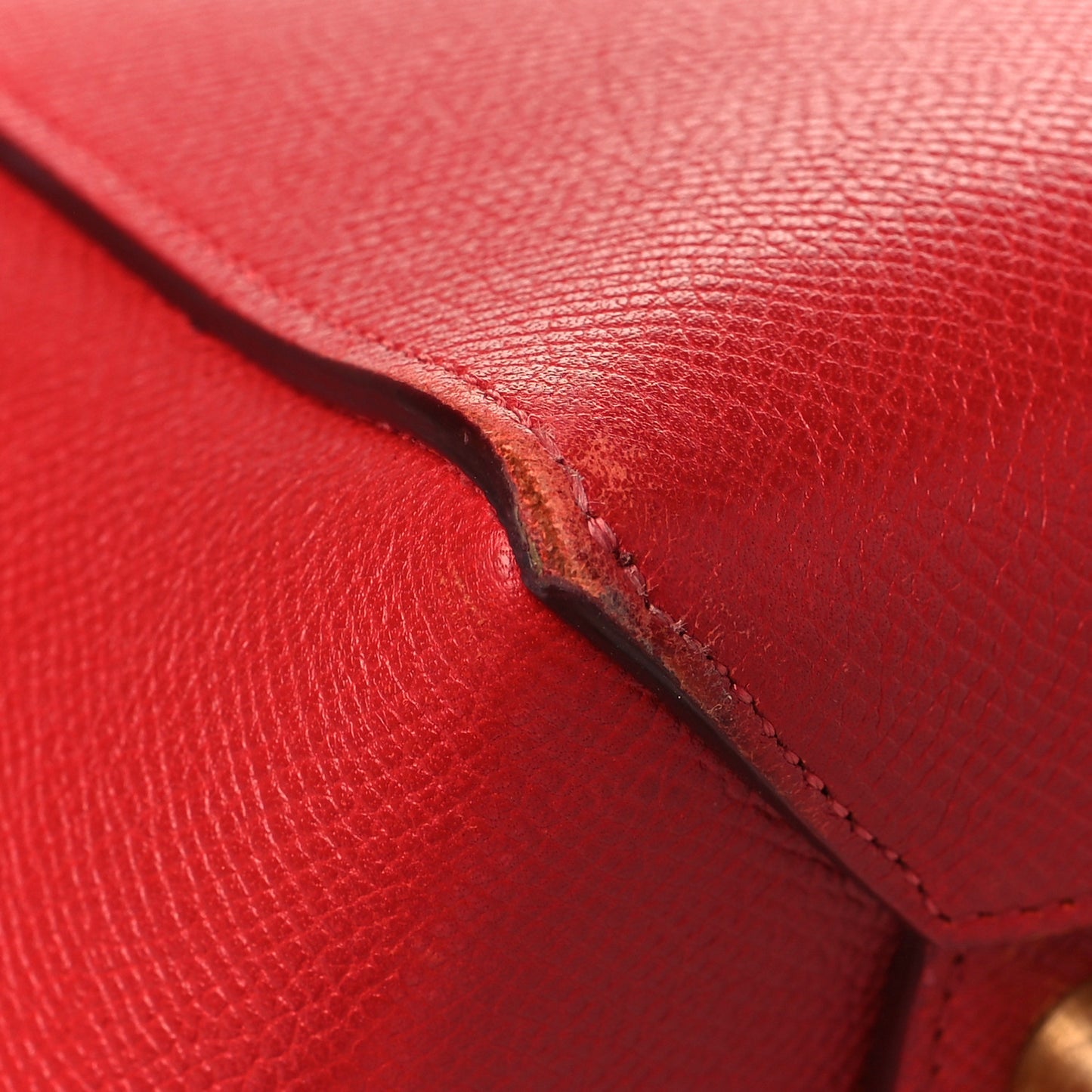 Grained Calfskin Mini Belt Bag Coquelicot