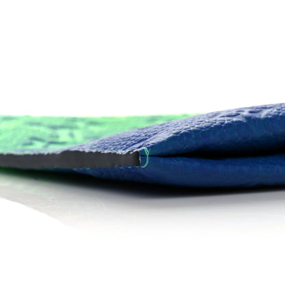 Louis Vuitton Taurillon Illusion Trio Pouch Bleu Vert 8 of 10
