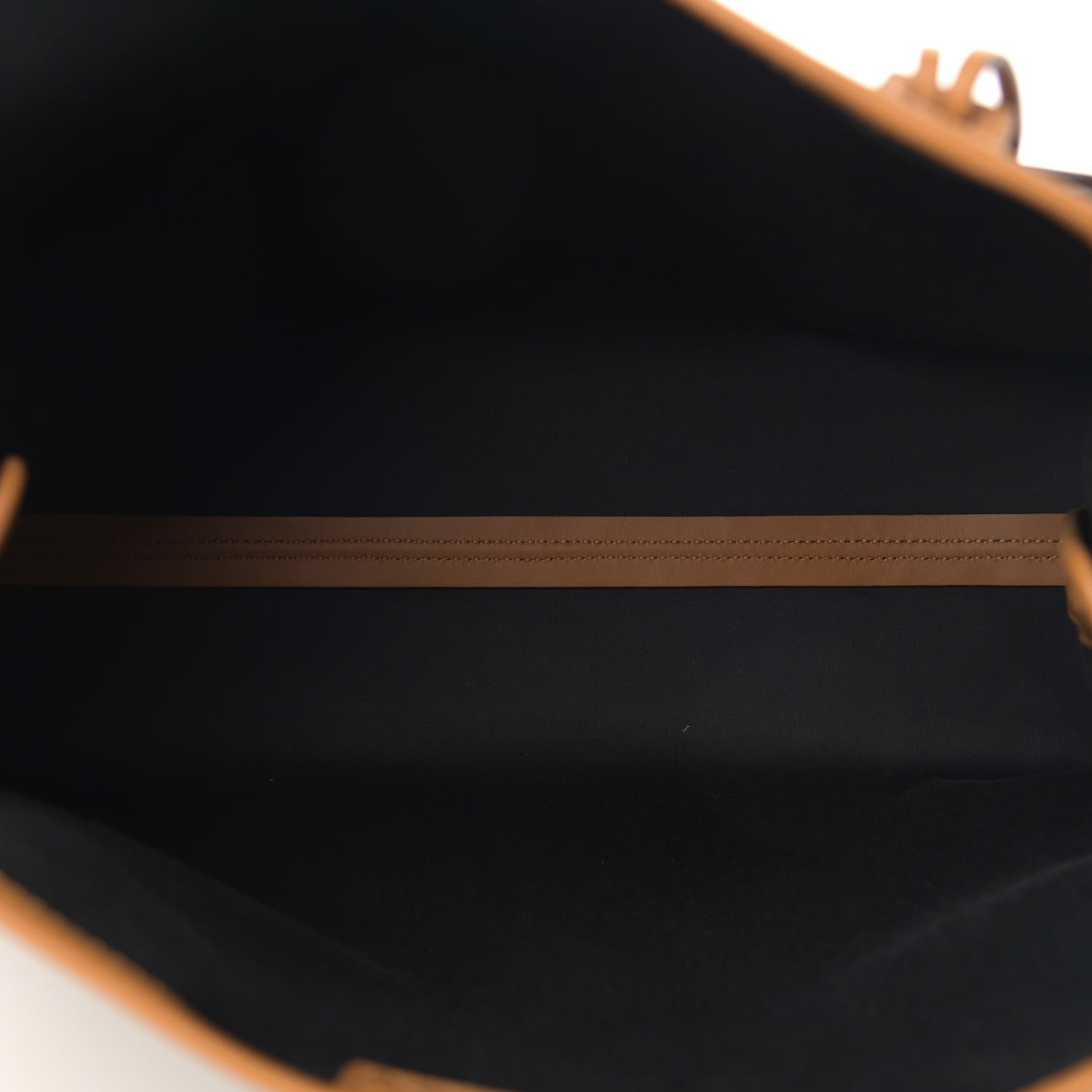Fendi Glazed Fabric Vitello Century FF 1974 Stamp Patch Medium Peekaboo Defender Cover Mogano Panna Caramello 4 of 11