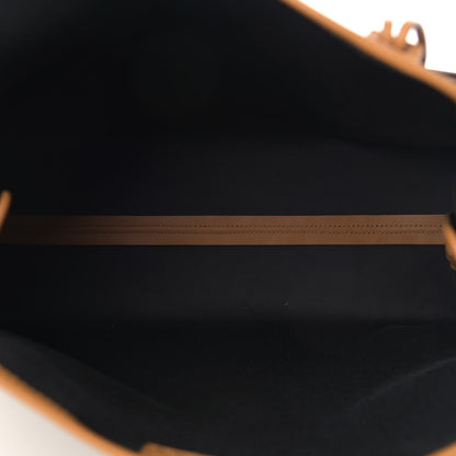 Fendi Glazed Fabric Vitello Century FF 1974 Stamp Patch Medium Peekaboo Defender Cover Mogano Panna Caramello 4 of 11