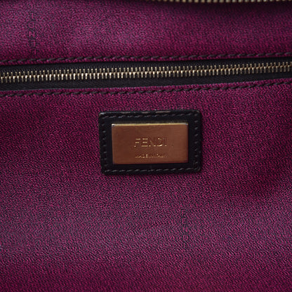 Fendi Zucca Spalmati Medium Roll Tote Tobacco Fuxia 5 of 19