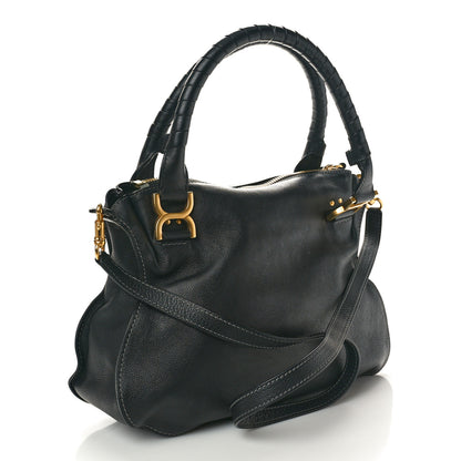 Chloe Calfskin Medium Marcie Satchel Black 2 of 10