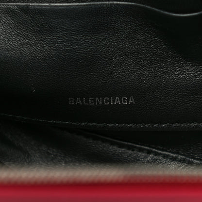Balenciaga Shiny Day Calfskin M Triangle Pouch Rouge Grenat 6 of 13