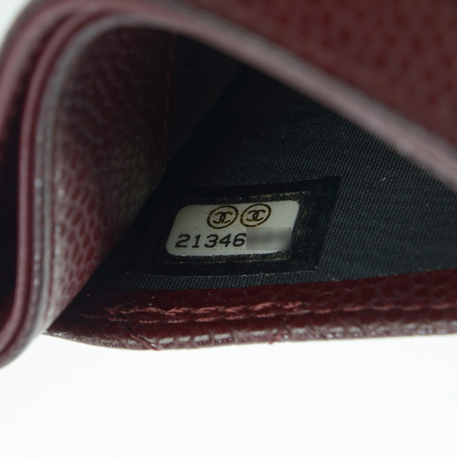 Chanel Caviar Quilted Card Holder Burgundy 9 of 9