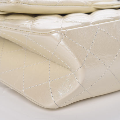 Chanel Metallic Aged Calfskin Quilted 2.55 Reissue 226 Flap White 5 of 13