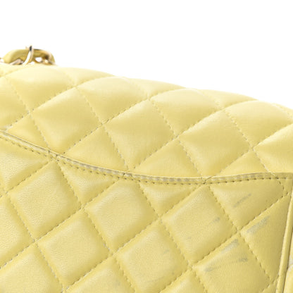 Chanel Lambskin Quilted Mini Rectangular Flap Light Yellow 14 of 19