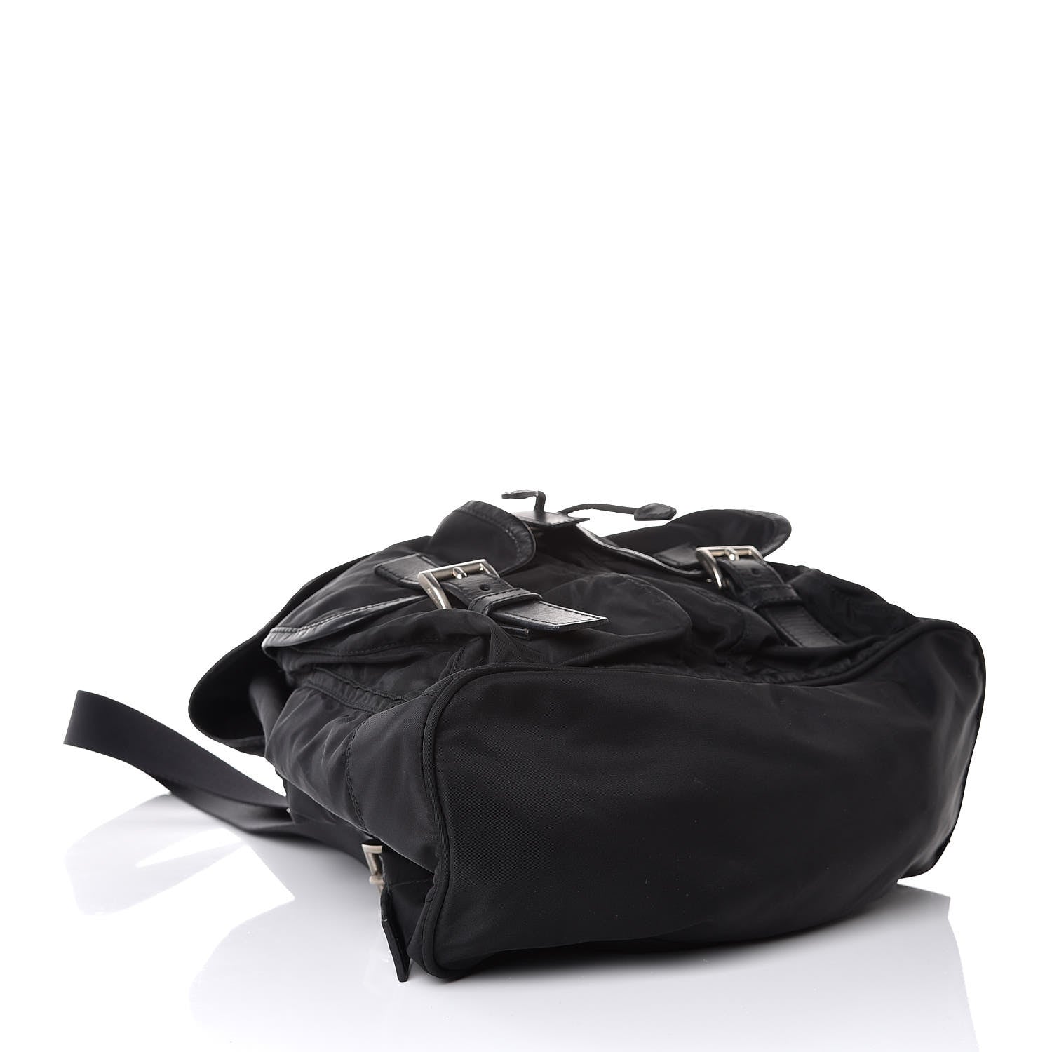 Prada Nylon Vela Medium Backpack Black 4 of 7