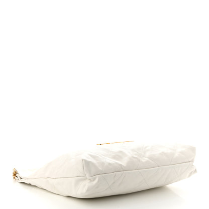 Chanel Shiny Calfskin Quilted Chanel 22 White 5 of 12