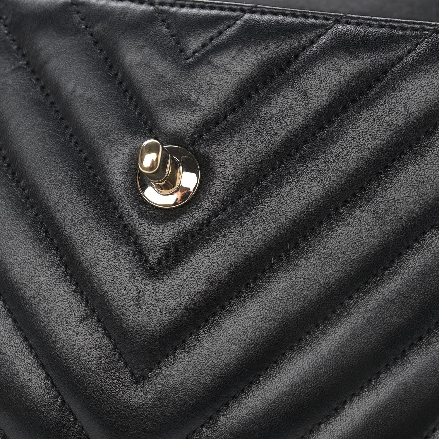 Chanel Lambskin Chevron Quilted Small Trendy CC Dual Handle Flap Bag Black 12 of 14