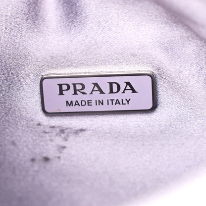 Prada Satin Crystal Mini Re-Edition 2000 Bag Glicine 6 of 11