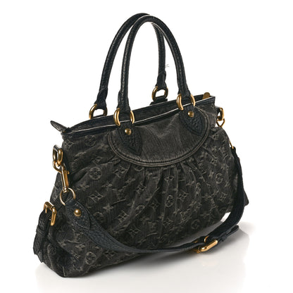 Louis Vuitton Denim Neo Cabby MM Black 3 of 13