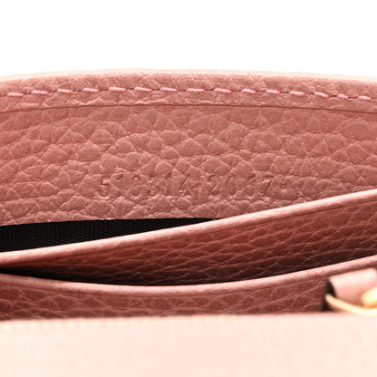 Gucci Dollar Calfskin Interlocking G Chain Wallet Soft Pink 7 of 10