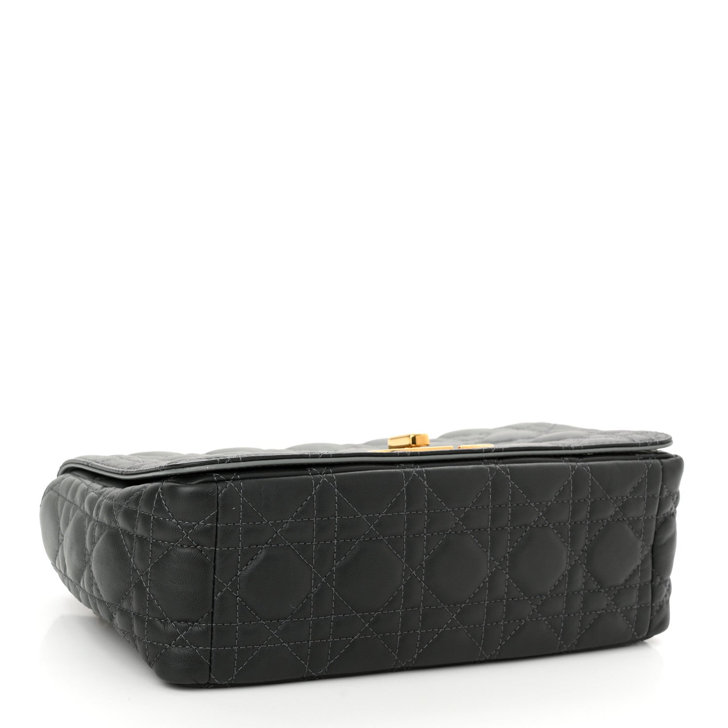 Christian Dior Lambskin Cannage Medium Caro Bag Grey Stone 4 of 11