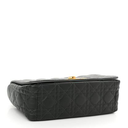 Christian Dior Lambskin Cannage Medium Caro Bag Grey Stone 4 of 11