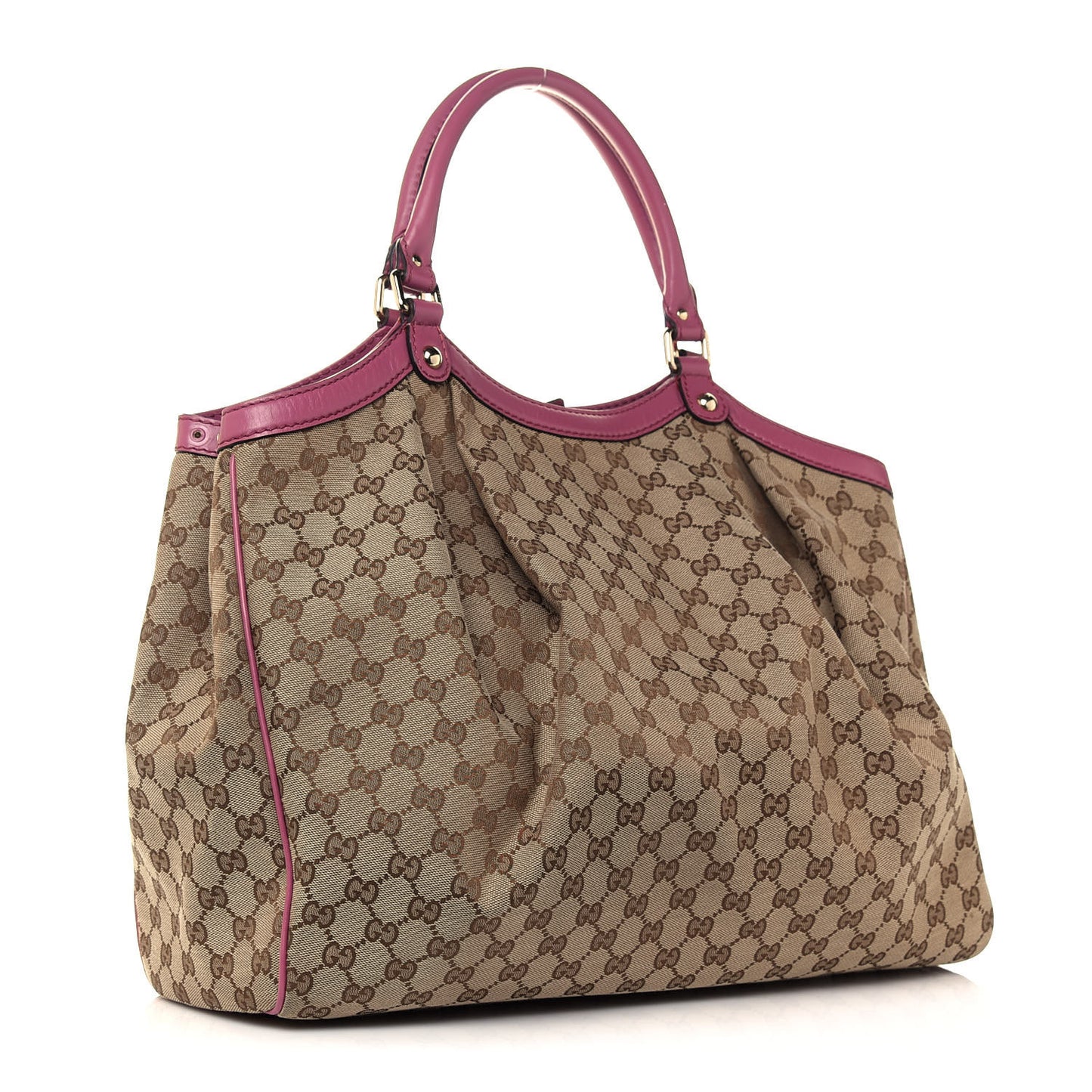 Monogram Large Sukey Tote Beige Peonia Flower