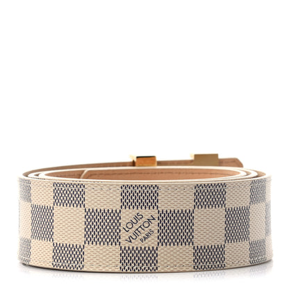 Louis Vuitton Damier Azur LV Initiales Belt 95 38 2 of 6