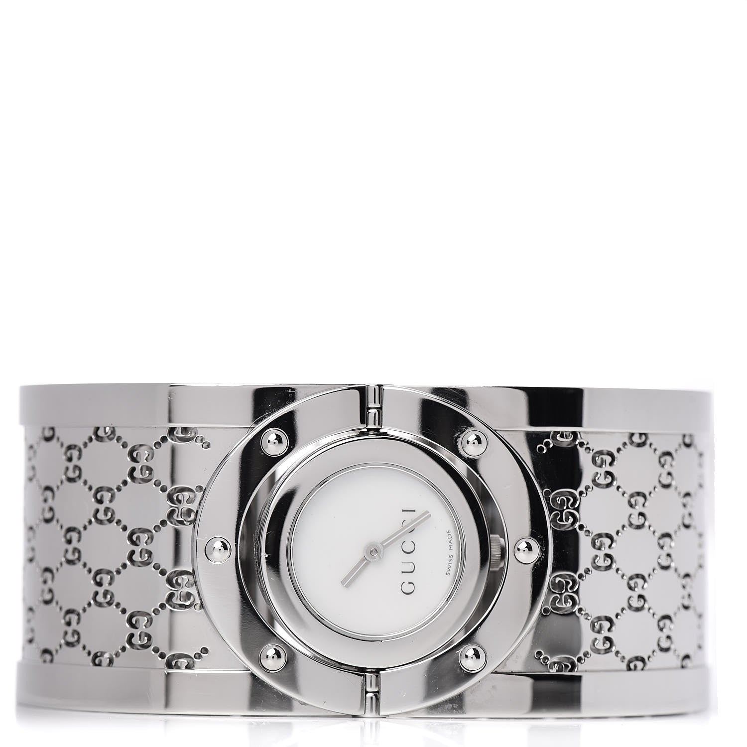 Gucci Stainless Steel Mother of Pearl 33mm Twirl Quartz Watch 3 of 6
