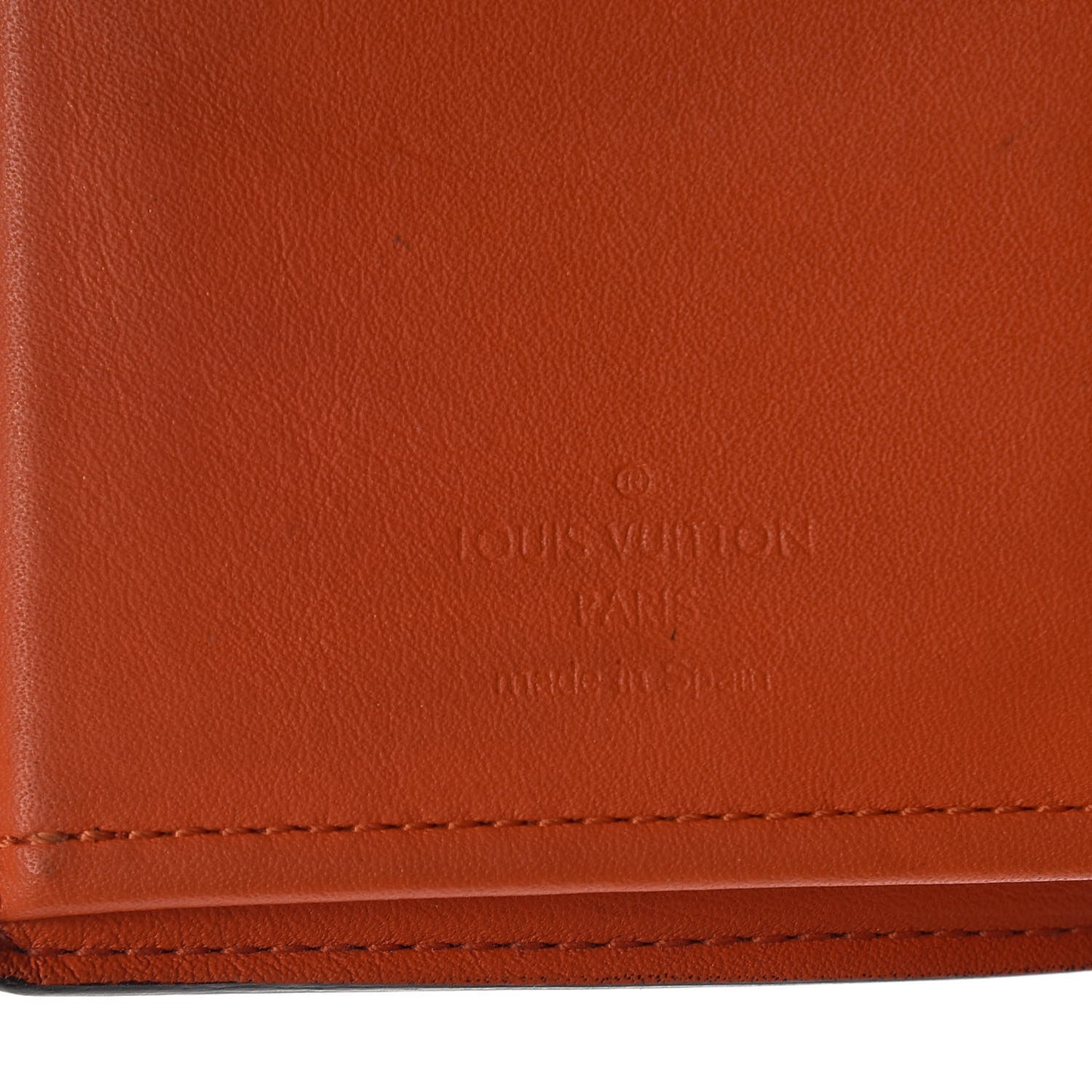 Damier Graphite Stripe Brazza Wallet Orange