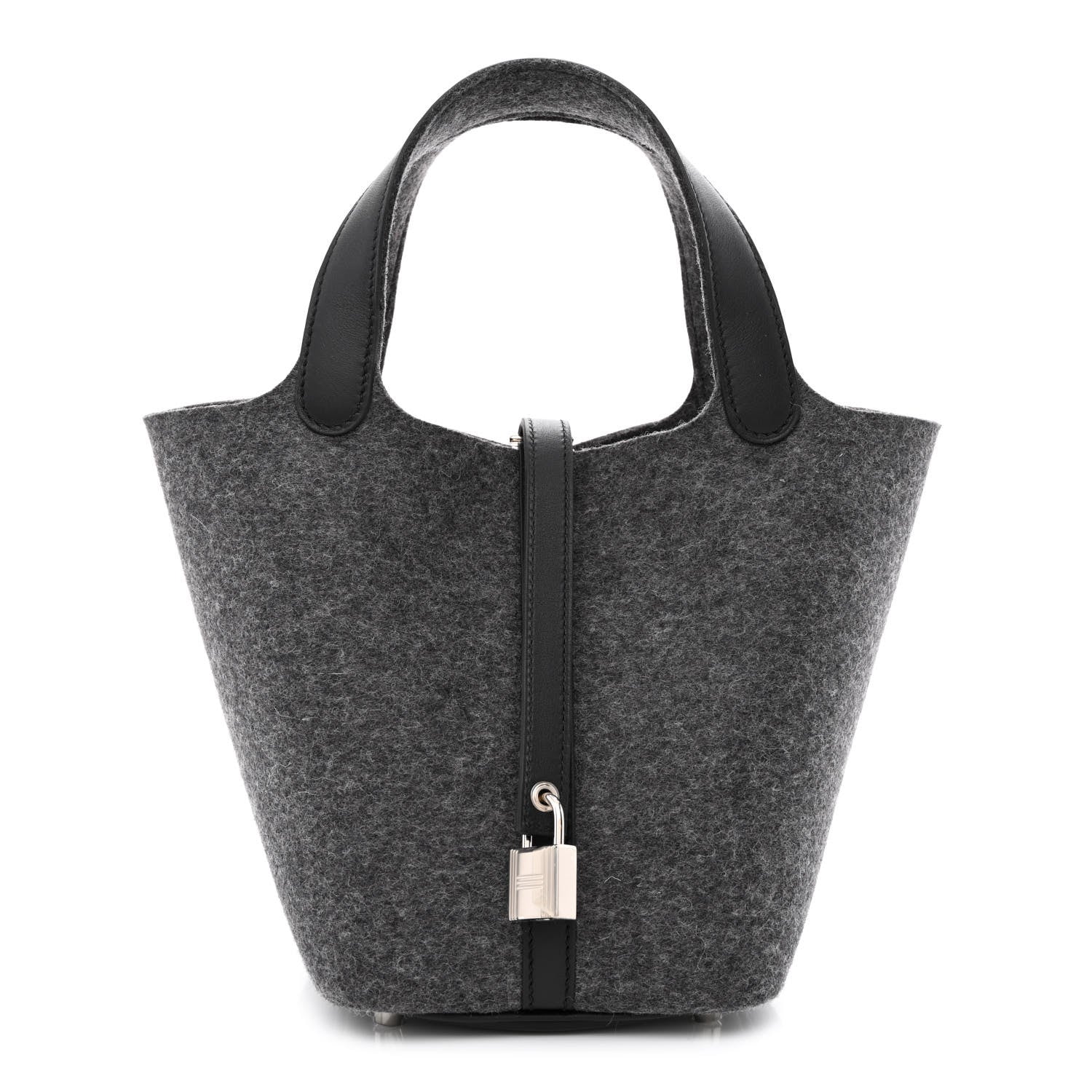 Hermes Feutre Swift Picotin Lock 18 PM Gris Moyen Black 1 of 11