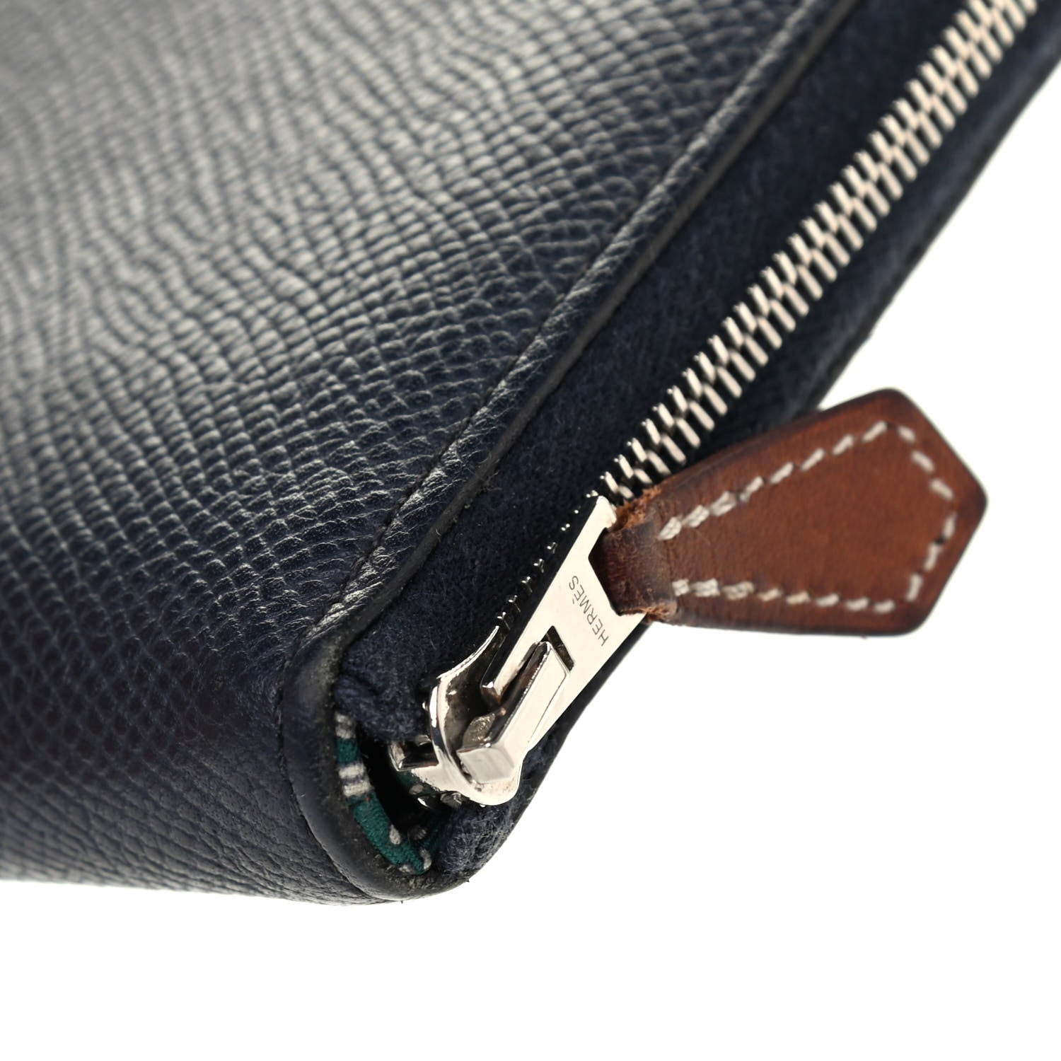 Hermes Epsom Silk'in Compact Wallet Bleu Indigo 8 of 9
