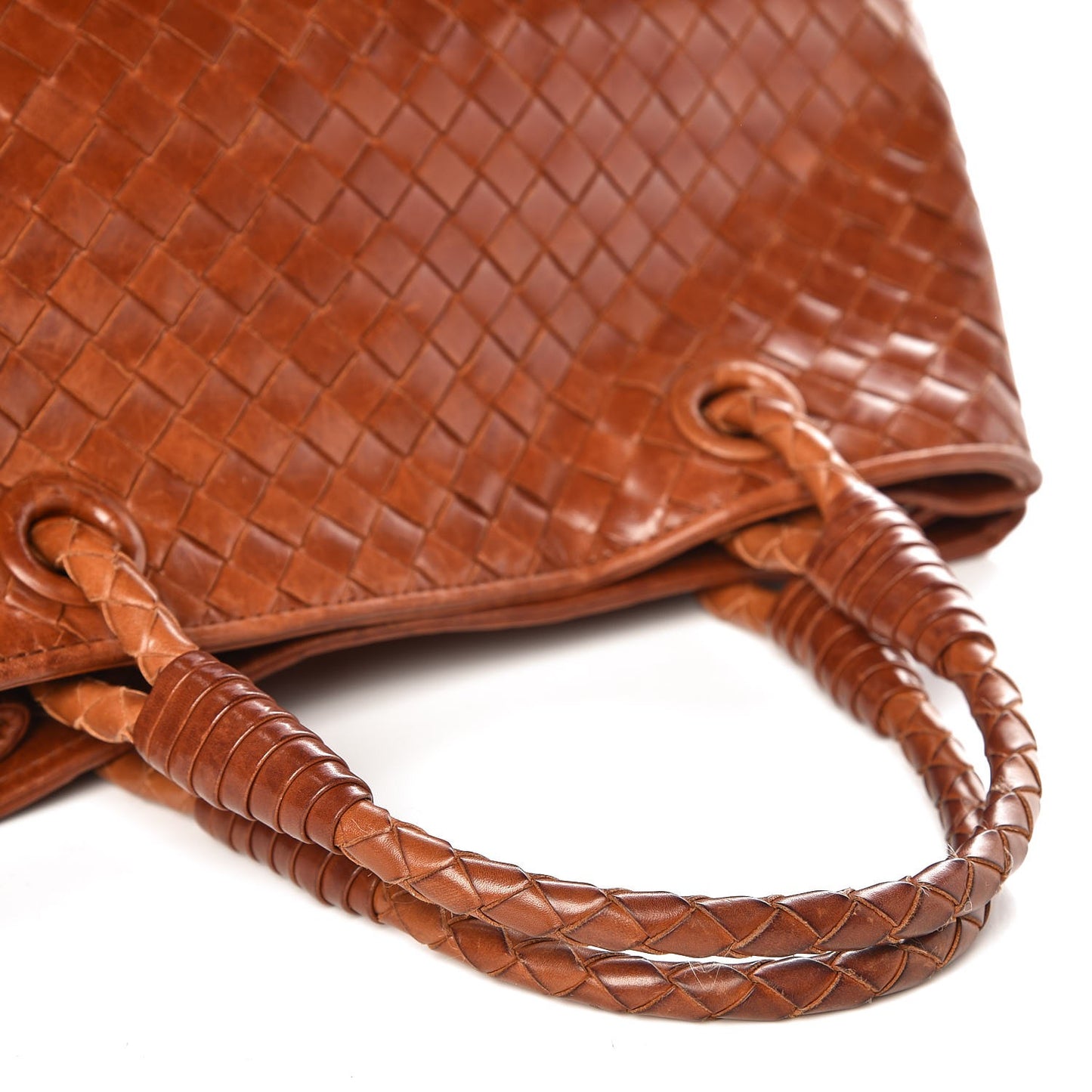 Nappa Intrecciato Woven Tote Noce