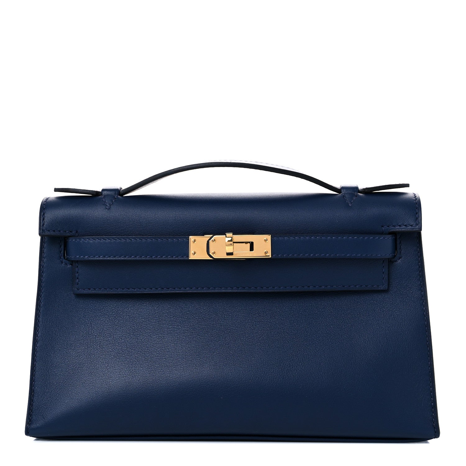 Hermes Swift Kelly Pochette Clutch Bleu Navy 1 of 26