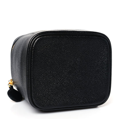 Chanel Caviar Vanity Cosmetic Case Black 3 of 10