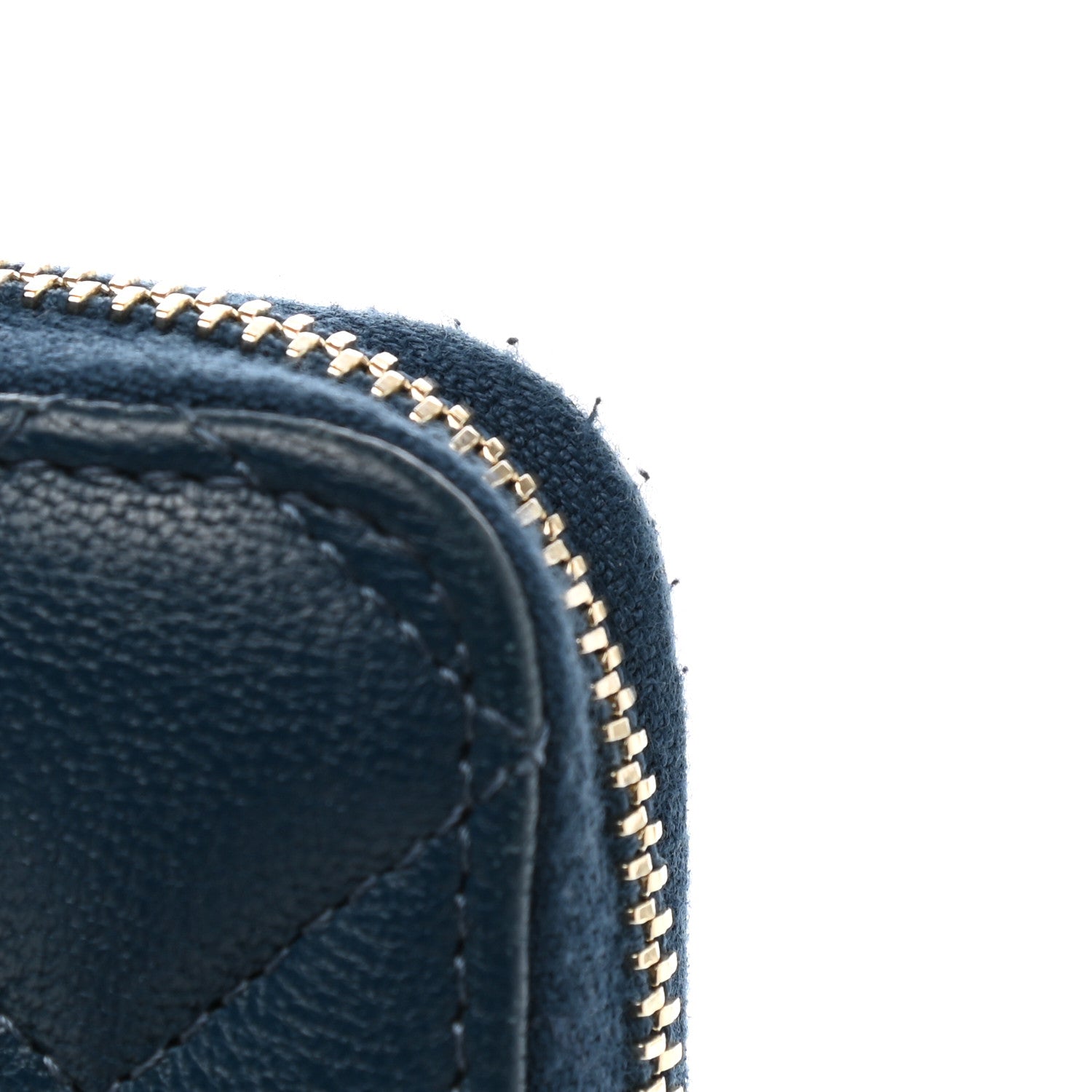 Chanel Lambskin Quilted 19 Small Zip Around Wallet Blue 8 of 8
