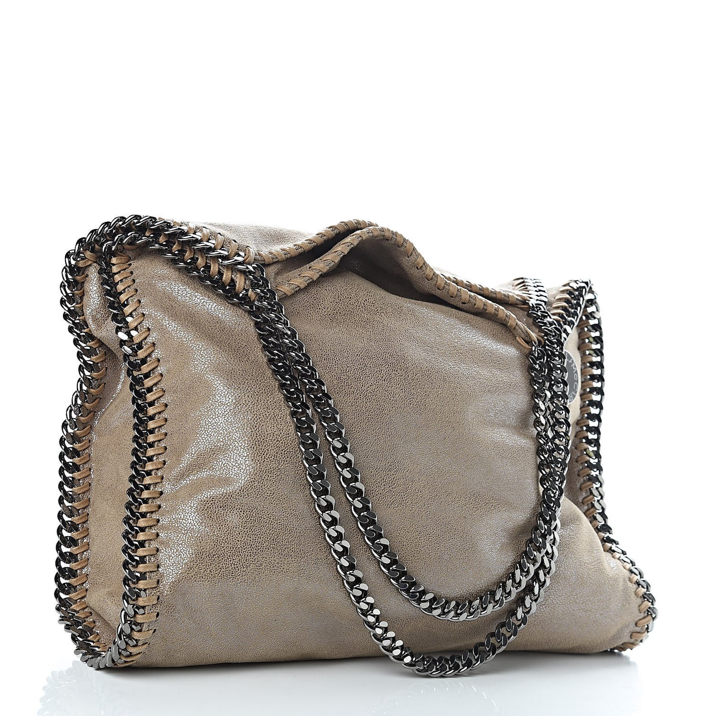Shaggy Deer Small Falabella Tote Taupe
