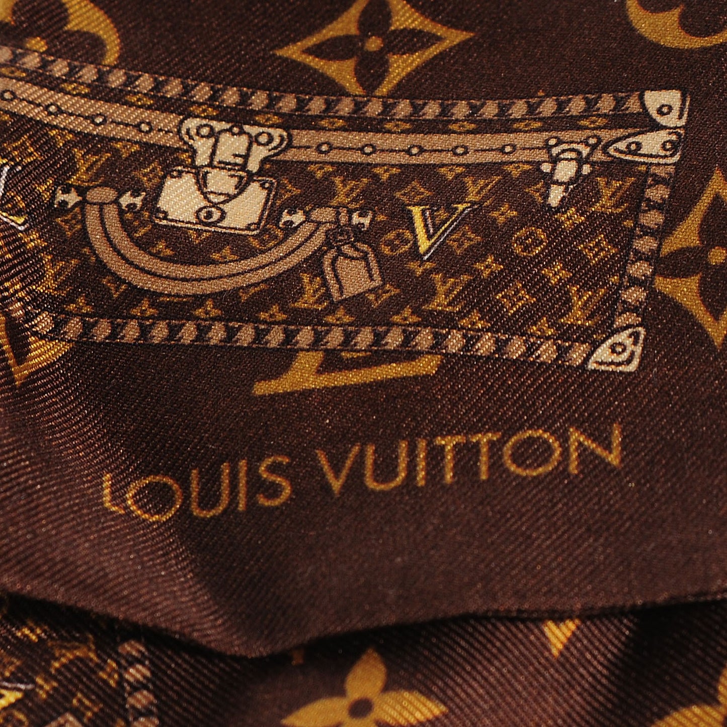 Silk Monogram Trunks Bandeau