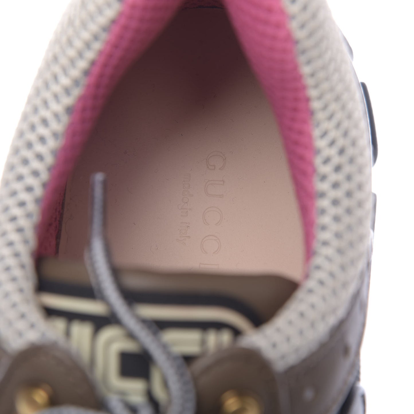 X SEGA Mesh Canvas Calfskin Womens Flashtrek Sneakers 39 White Box Pink Ardesia Loess