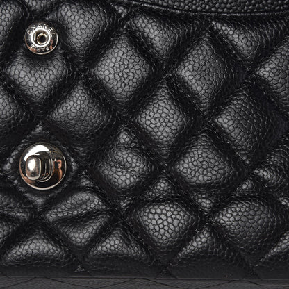 Chanel Caviar Quilted Medium Double Flap Black 10 of 12