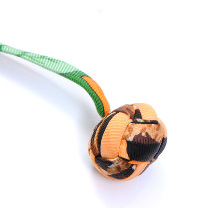 Hermes Silk Silky Grand Pompon Page Marker TGM Orange 3 of 4