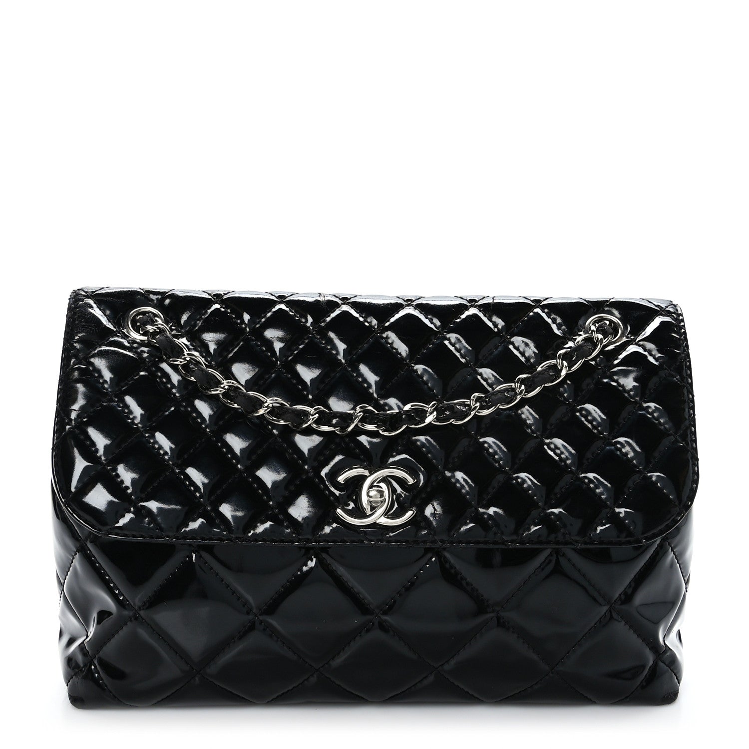 Chanel Vinyl Quilted In the Business Flap Bag Black 1 of 9