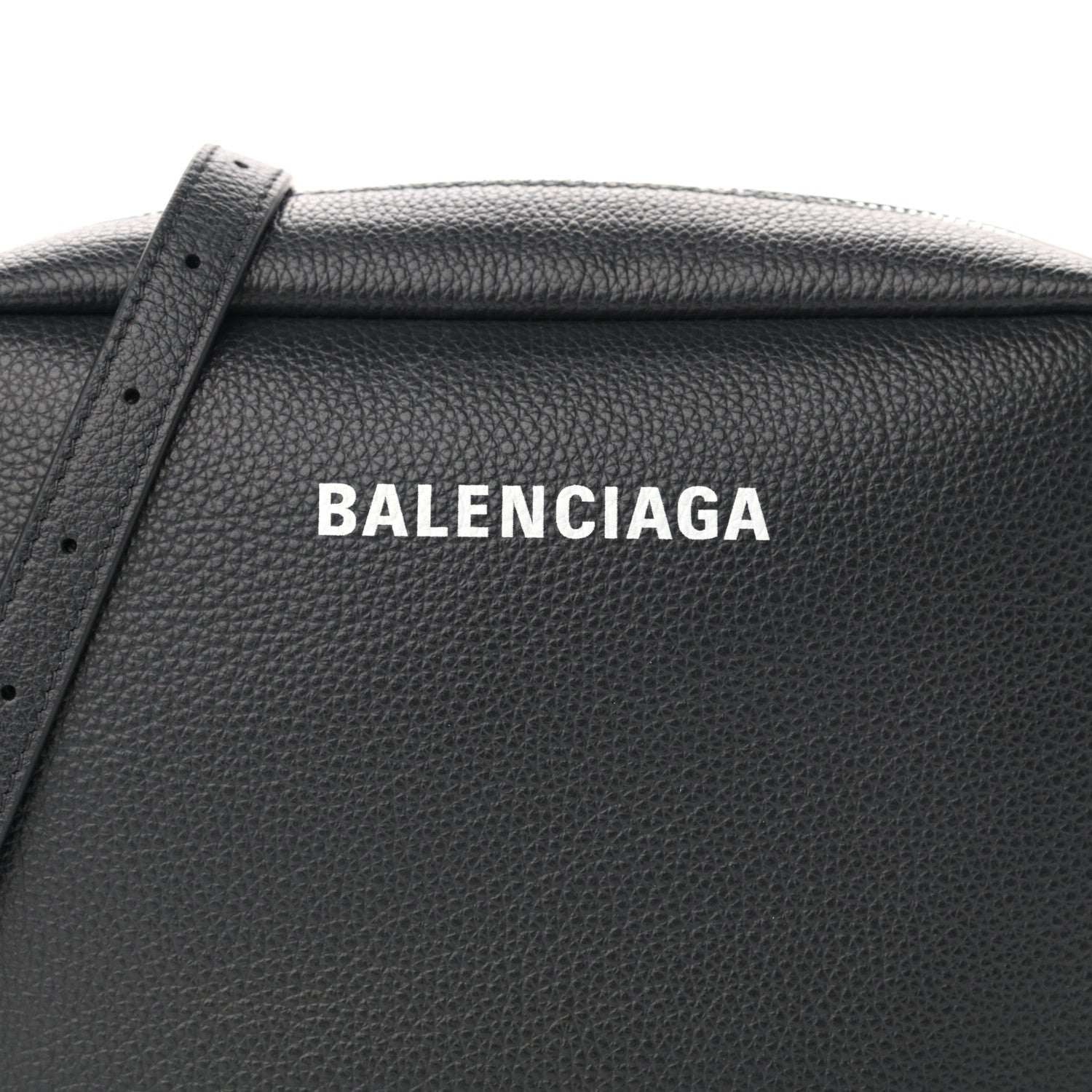 Balenciaga Calfskin Logo M Everyday Camera Bag Black 8 of 12