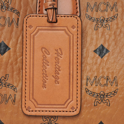 MCM Visetos Essential Boston Bag Cognac 17 of 17