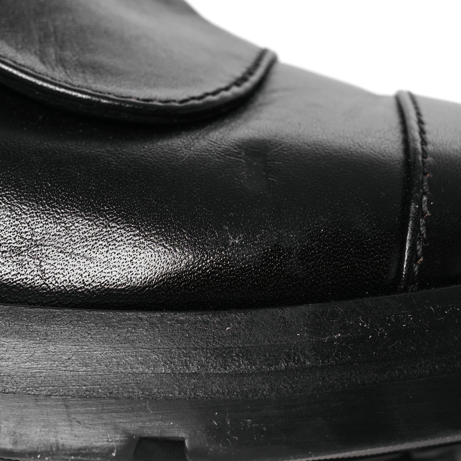 Chanel Calfskin Knit CC Short Boots 40 Black 12 of 13
