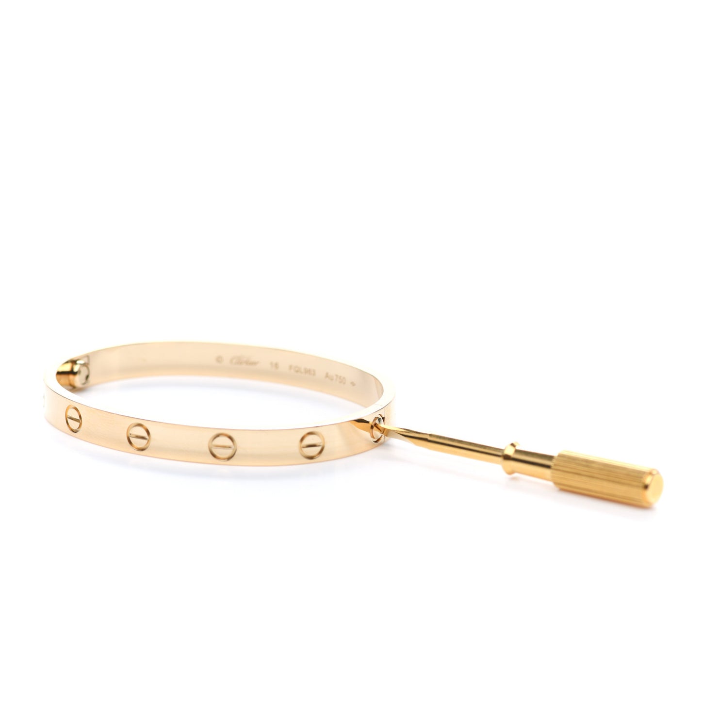 18K Yellow Gold LOVE Bracelet 16