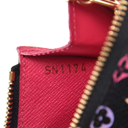Louis Vuitton Monogram Multicolor Key Pouch Black Grenade 7 of 8