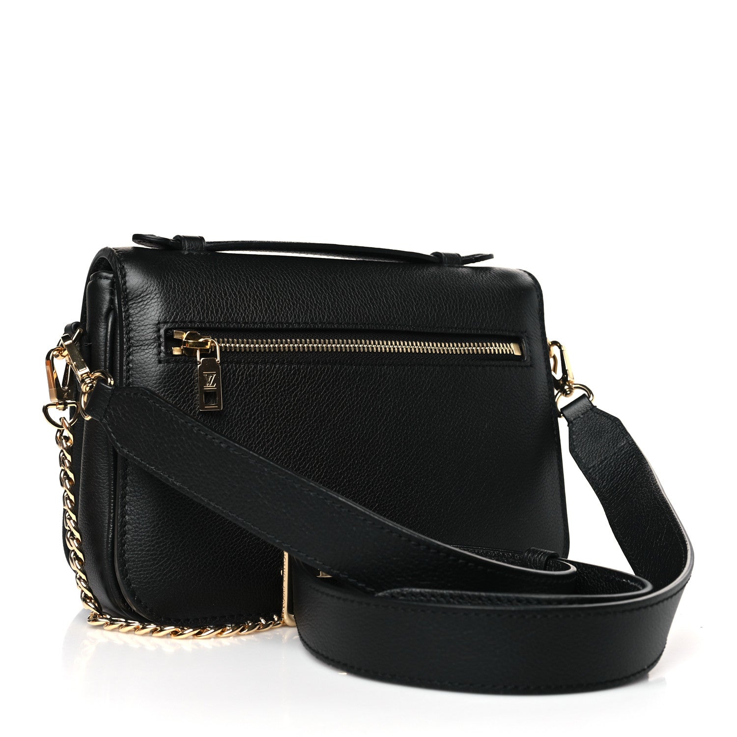 Louis Vuitton Grained Calfskin Lockme Oxford Black 3 of 9