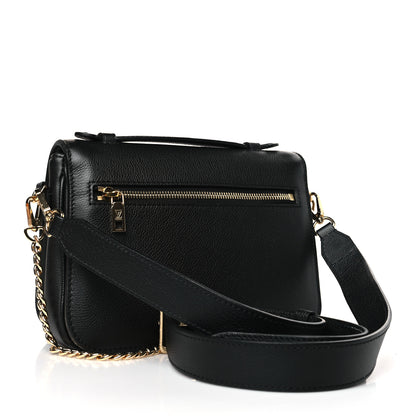 Louis Vuitton Grained Calfskin Lockme Oxford Black 3 of 9